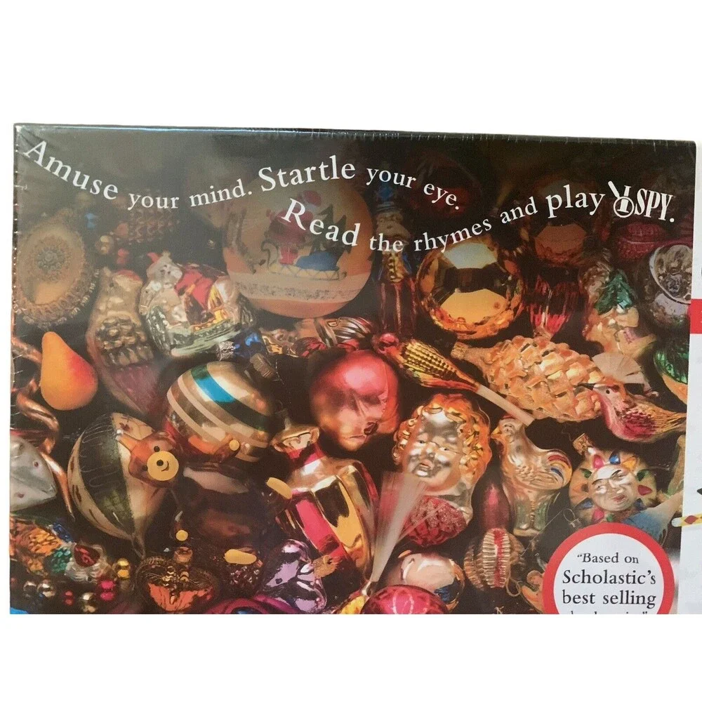 I SPY Christmas Family Style Puzzle 500 Pieces Scholastic Small Med & Lg Pieces